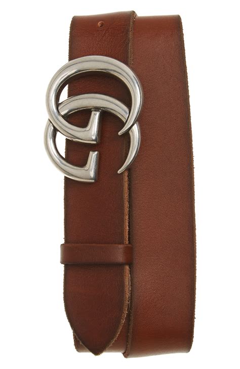 Gucci Distressed Leather Belt in Brown for Men - Lyst
