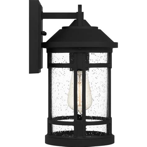 Quoizel Quincy 1-Light 13-in H Black Outdoor Wall Light at Lowes.com