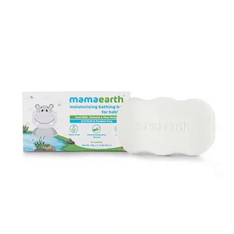 Mamaearth Moisturizing Bathing Bar Soap For Babies - 75g (Pack of 4 ...