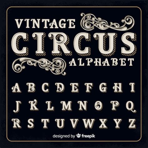 Vetores e ilustrações de Circus Font para download gratuito | Freepik
