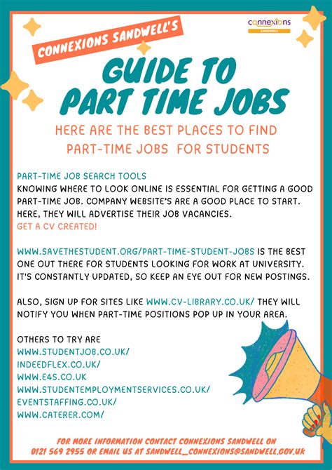 Guide to Part time Jobs | Careers Resources | Sandwell Careers Service