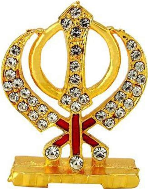 Fellix Wahe Guru Khanda Kirpaan, Sikh Religious emblem of Khalsa Sardar ...