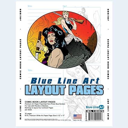 Blue Line Pro Comic Book Layout 35 Count Pack : Amazon.in: Books