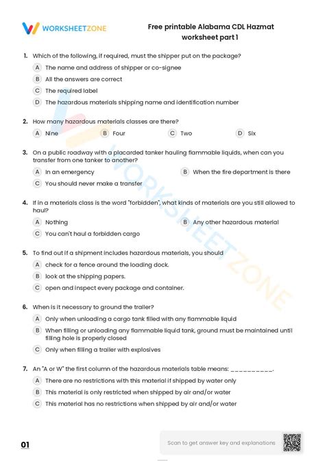 Hazardous Material Practice Test For Cdl at Ruth Leet blog