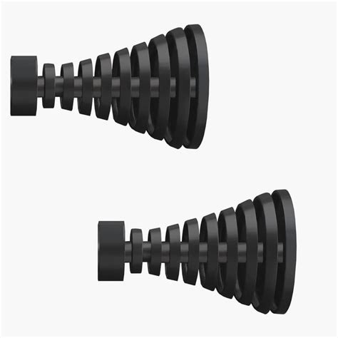 Buy DECO WINDOW Set of 2 Metal Grooved Curtain Rod Finials from Deco ...