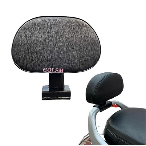 GOLSM SB07 Bike Backrest Passenger Back Support Back Rest Pillion Black ...