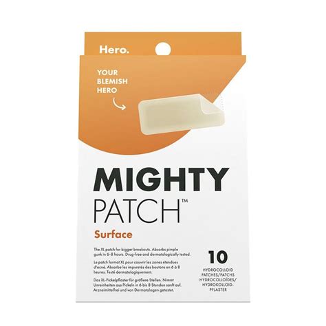 Hero Mighty Patch Zones Extended Acne Patches Surface x10 – FrenchBeautyHub
