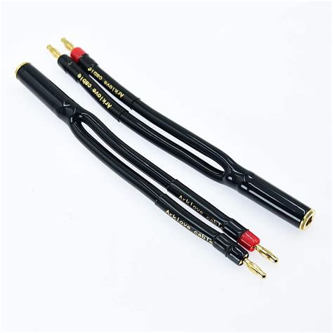 2packs 12awg 6.35 mm 1/4" ts Mono Dual 2 Plug 1/4 inch Female to Banana ...