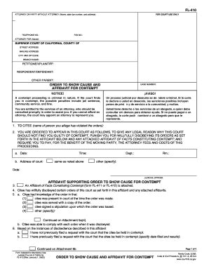 2015-2026 Form CA FL-410 - Blank Fillable Template | Fill Out, Print ...
