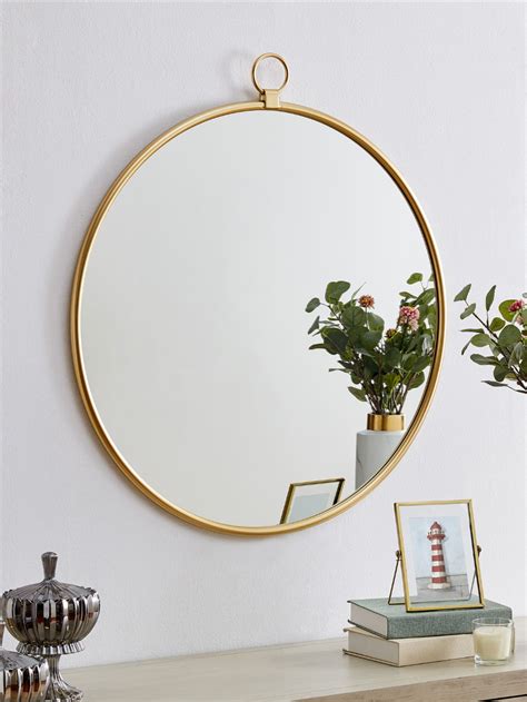 Regal Gold Round Mirror