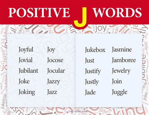 Positive Words That Start With J: Adjectives, Verbs, Nouns & Meanings