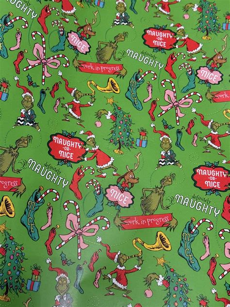 Your Item Gift Wrapped With the Grinch Christmas Wrapping Paper - Etsy