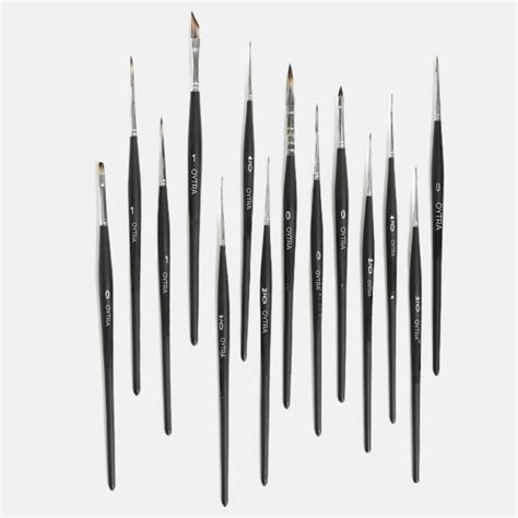OYTRA Fine Detailing Mini Liner Paintbrush Set of 14 - Fine Lining Min ...