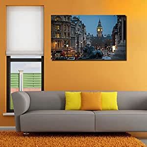 999STORE unframed Printed City Tower Canvas Painting for Living Room ...