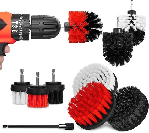 Brush Attachment Drill Set 9 Pieces Drill Brushes Attachment Cleaning ...