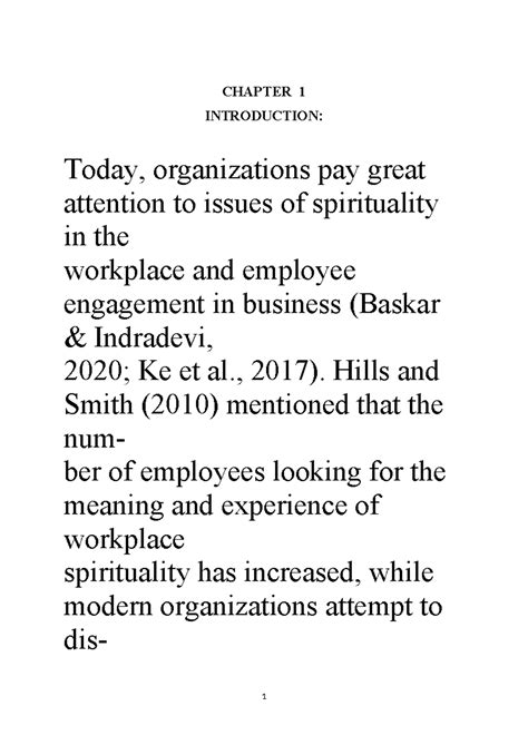 Workplace Spirituality and Employee Engagement: Dissertation Overview ...