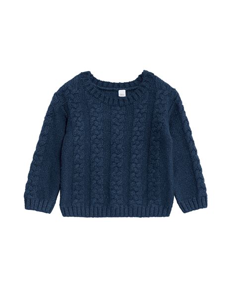 Buy Cotton Rich Cable Knit Jumper (0-3 Yrs) at Marks & Spencer