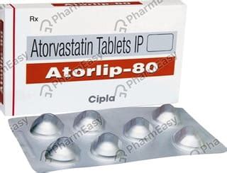 Atorlip 80 MG Tablet (10): Uses, Side Effects, Price & Dosage | PharmEasy
