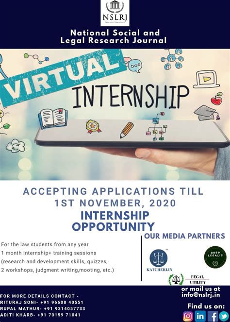 ONLINE INTERNSHIP OPPORTUNITY @ NSLRJ : APPLY NOW!!! – Katcheri