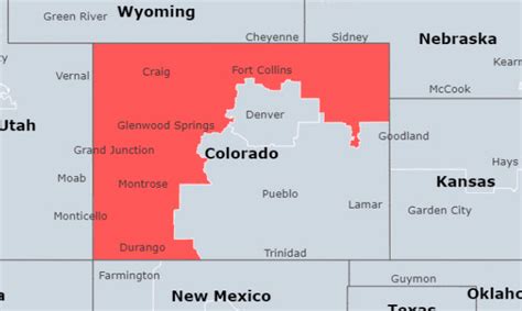 Image result for 970 Area Code