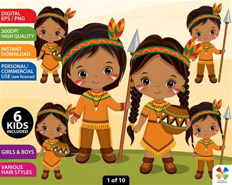 Native American Clipart Vector Indian Clipart Boy Clipart - Etsy Australia