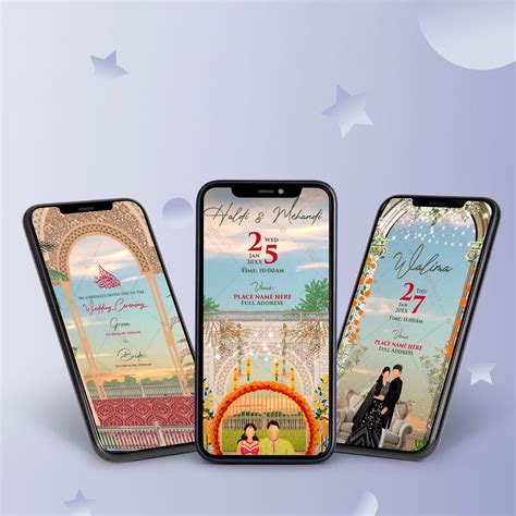 Caricature Nikah Invitation Video | Muslim Wedding Invite - VideoGiri