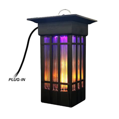 PIC Decorative Flickering Flame Bug Zapper - 2 Acre Coverage Outdoor ...
