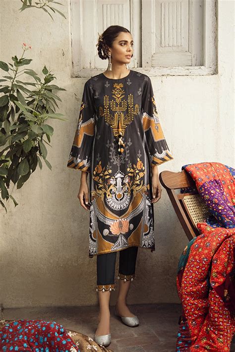 Cross Stitch Aangan Cotton Satin Collection 2019 – Onyx Tribe – YourLibaas