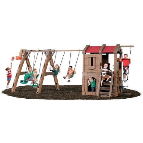 Buy Step2 Naturally Playful Adventure Lodge Play Center with Glider for ...