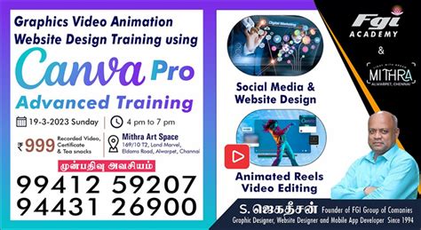 CANVA Pro Advanced Training Graphics Video Animation Website Design ...