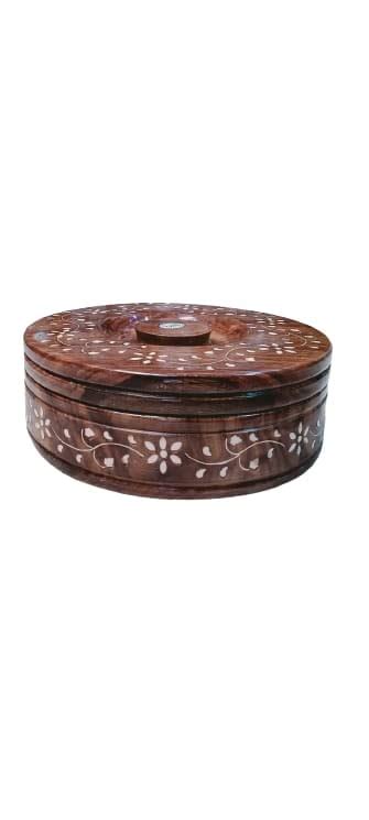 Buy V.S HANDICRAFTS Woooden casserole ! chapati box ! chapati box for ...