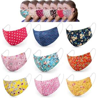 Sartojiva Cotton Reusable Face Mask (Multicolour, Without Valve, Set of ...