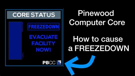 Image result for Pinewood Computer Core Freeze Down