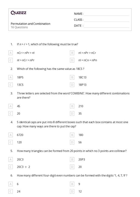 Permutation and Combination Math 的图像结果