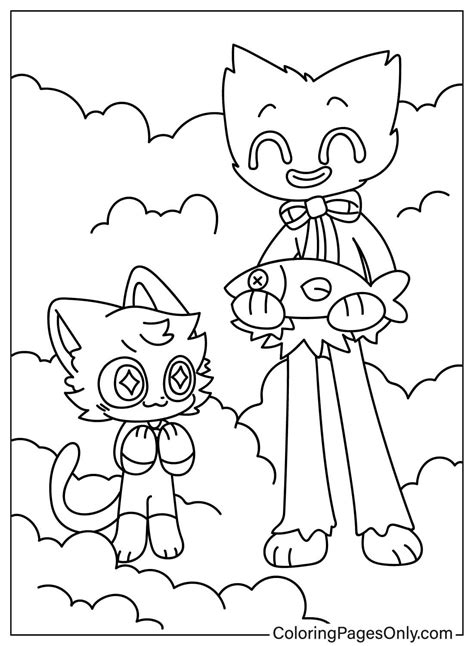 34 CatNap Coloring Pages - ColoringPagesOnly.com | Cute coloring pages ...