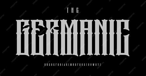 Gothic blackletter font schwabacher letters with dramatic sharp edges ...