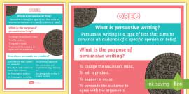 OREO Persuasive Writing Graphic Organiser | Twinkl - Twinkl