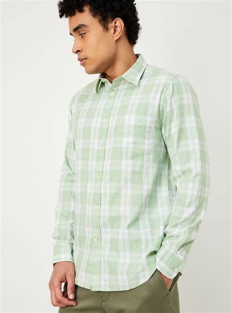 Buy Men Checked Slim Fit Shirt Online at just Rs. 1199.0 ...