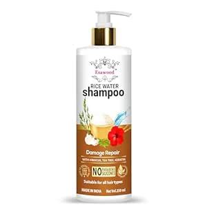 Buy Esawood Rice Water Shampoo with Rice Water & Keratin For Damage ...