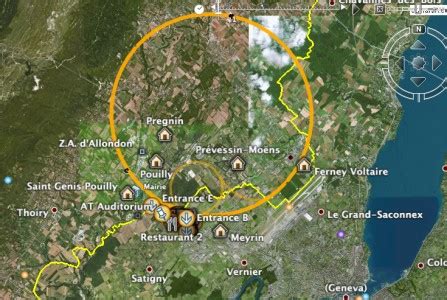Image result for How Big Is CERN Map