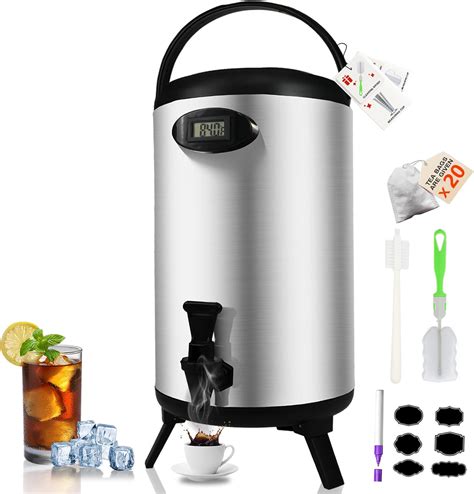 Amazon.com | Insulated Beverage Dispenser 3 Gallon, Hot Drink Dispenser ...