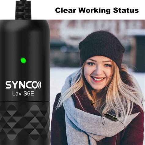 Buy SYNCO-(Lav-S6E)-Lavalier Omnidirectional Condenser Label Mic, 6M ...