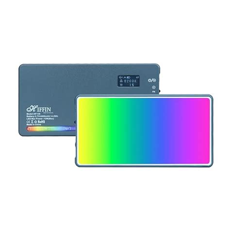 HIFFIN HF-138 Pro Portable Pocket RGB LED Video Light with 21 Lighting ...