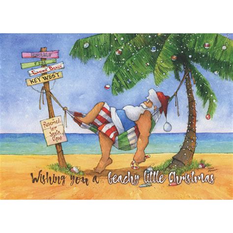 Merry Christmas Beach Cards