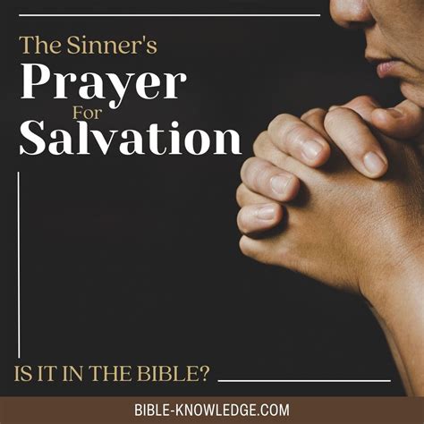 Is The Sinner's Prayer In The Bible?