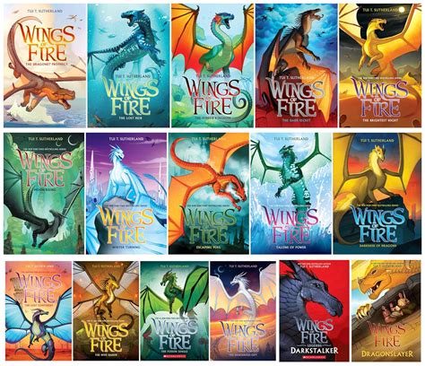 NEW!!! Wings of Fire Series Complete 16 Books Set: (Books 1-14) + Wings ...