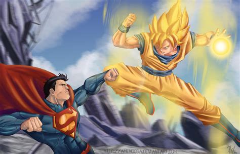 Son Goku Vs Superman by Amenoosa on DeviantArt