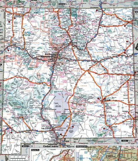 Albuquerque New Mexico Interstate Map