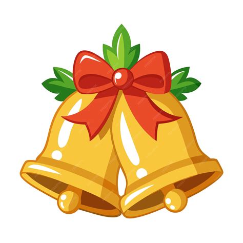 Golden christmas bells clipart vector art and illustration | Premium AI ...