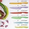 Buy AGARO Royal 6 Pcs Coloured Kitchen Knife Set with Covers, High ...